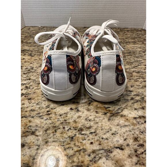 Chihuahua Colorful Paisley Flowers Mandala‎ Low Top Shoes M7/W9 - Picture 6 of 7